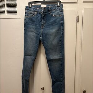 Topshop Women's Blue Jeans